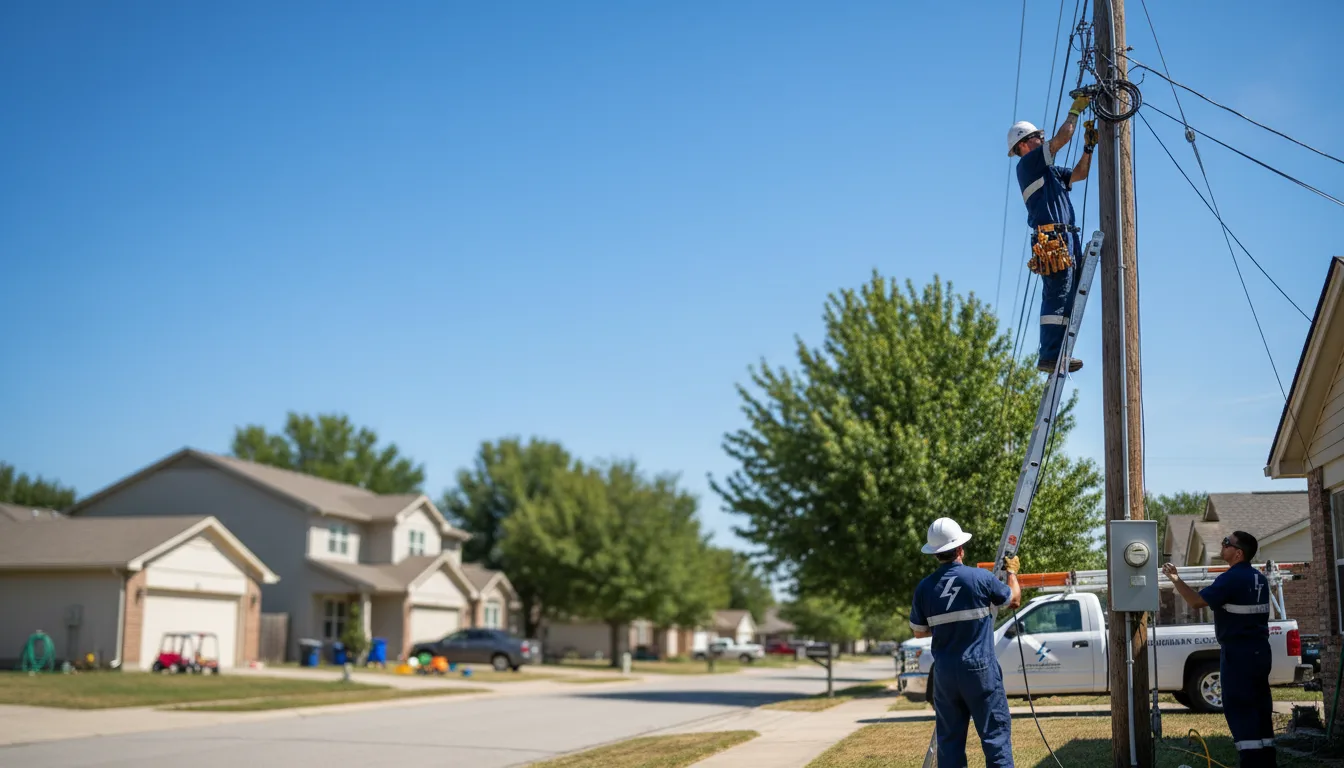 Residential electrician providing installation services in Shirley Mills, ME